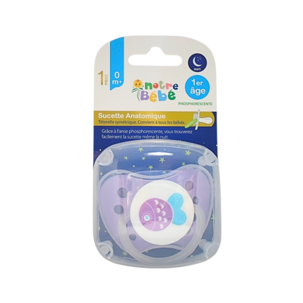 Notre Bebe Sucette Anatomique Nuit 1er Age +0m