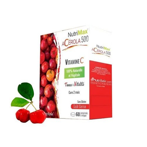 Nutrimax Acérola 500 - 60 Comprimés