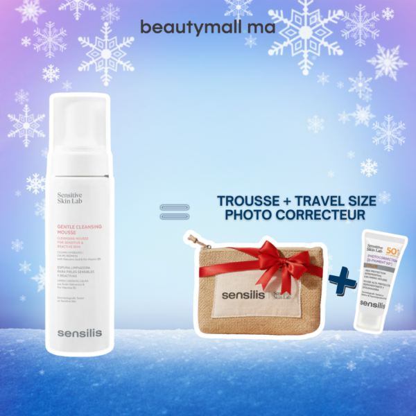 Sensilis Gentle Cleansing Mousse 200ml = Trousse + Travel Size Photo Correcteur Offerts