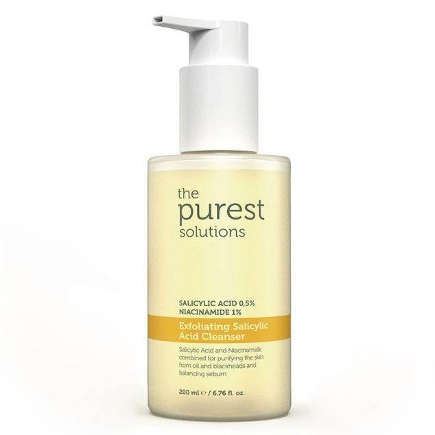 The Purest Solutions Nettoyant Exfoliant Acide Salicylique 0,5% + Niacinamide 1% 200ml